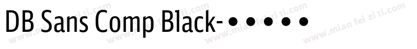 DB Sans Comp Black字体转换